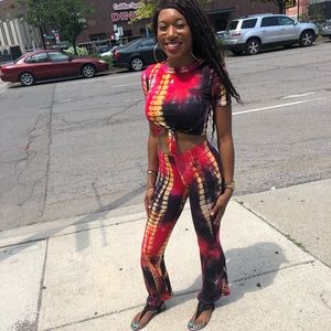 Two piece tie dye set